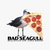 Bad Seagull Jumbo Pizza Logo Garment-Dyed Heavyweight Tee