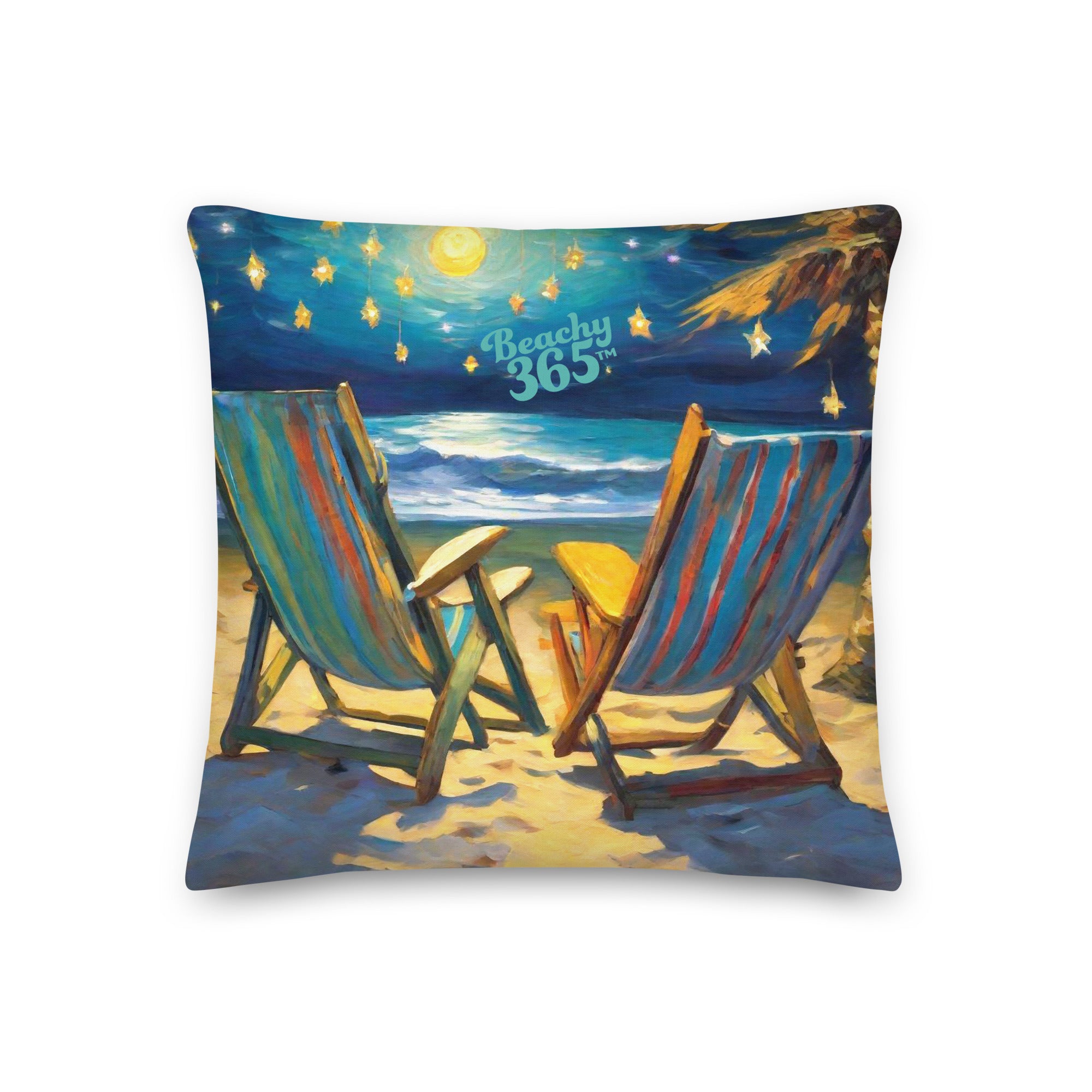 Dreamy Starlight Beach Pillow - 2-Sided Print