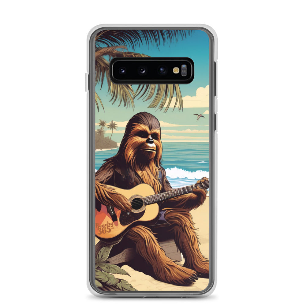 Bigfoot Playing Guitar on the Beach Samsung Phone Case