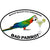 Bad Parrot with Margarita Surf Sticker - Oval