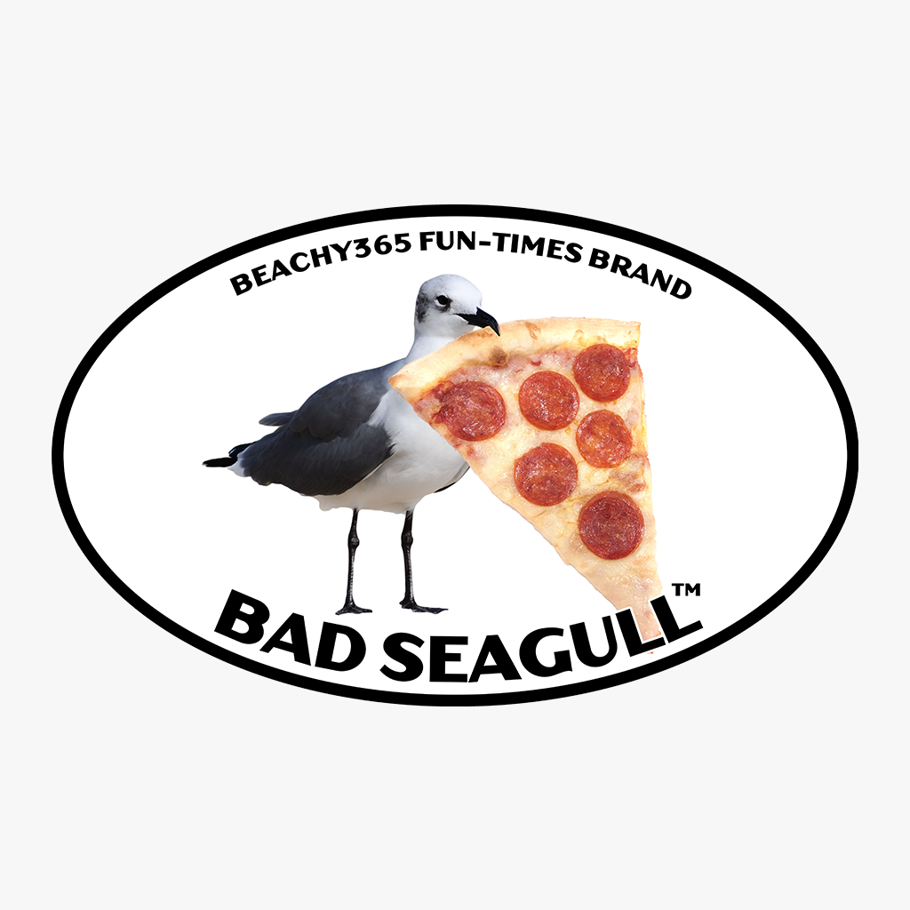 Bad Seagull with Pizza Tee