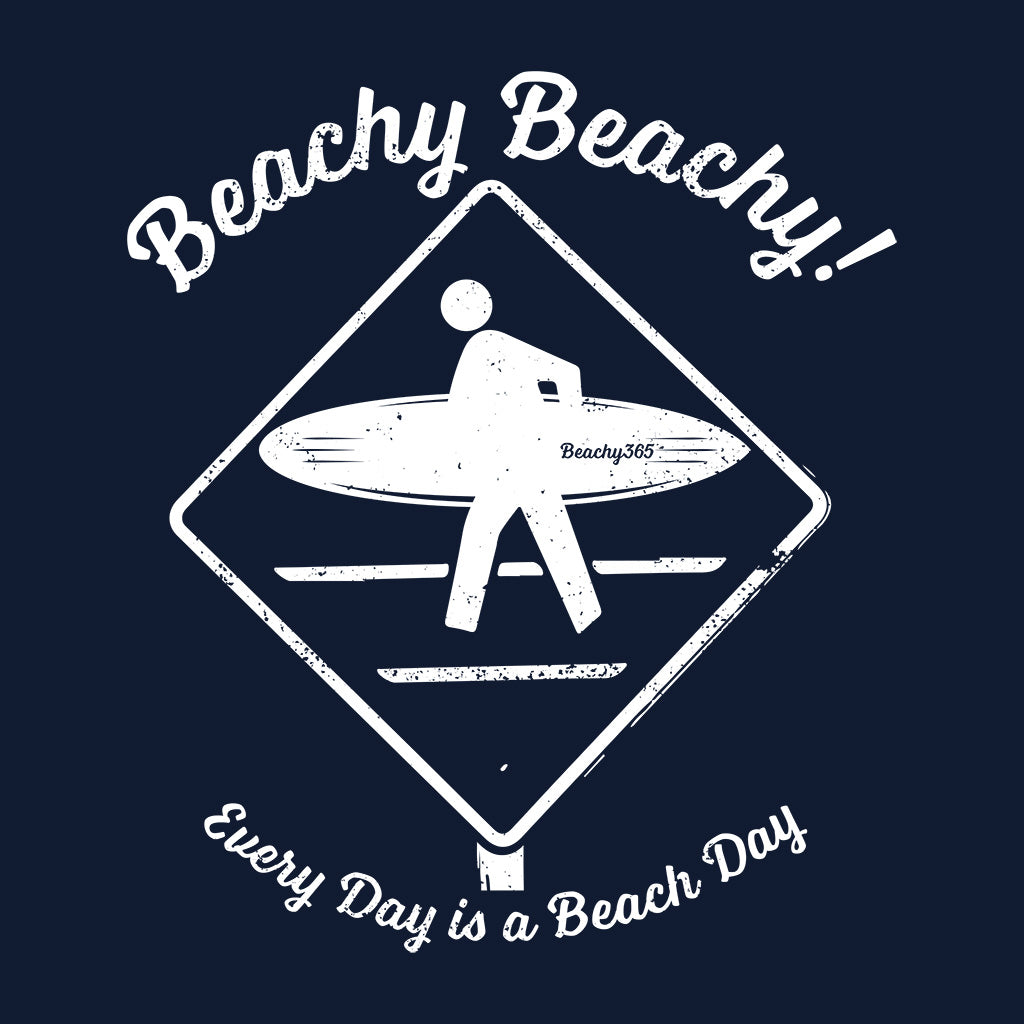 Beachy Beachy Vintage Surfer Crossing Men/Unisex Sweatshirt