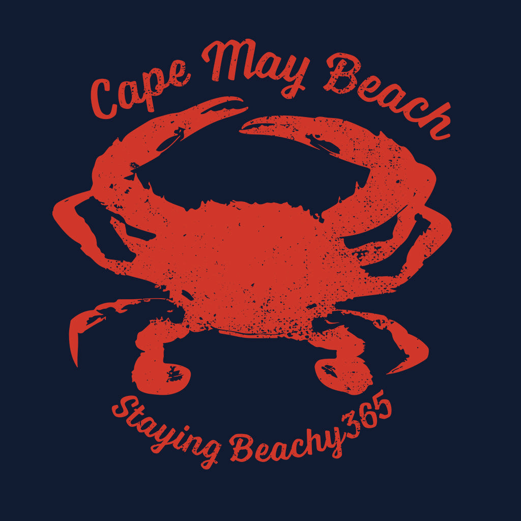 Cape May Beach Vintage Crab Tee