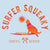 Surfer Squeaky Surfing Wonder Cat Vintage Eco-Friendly Women's V-Neck Tee