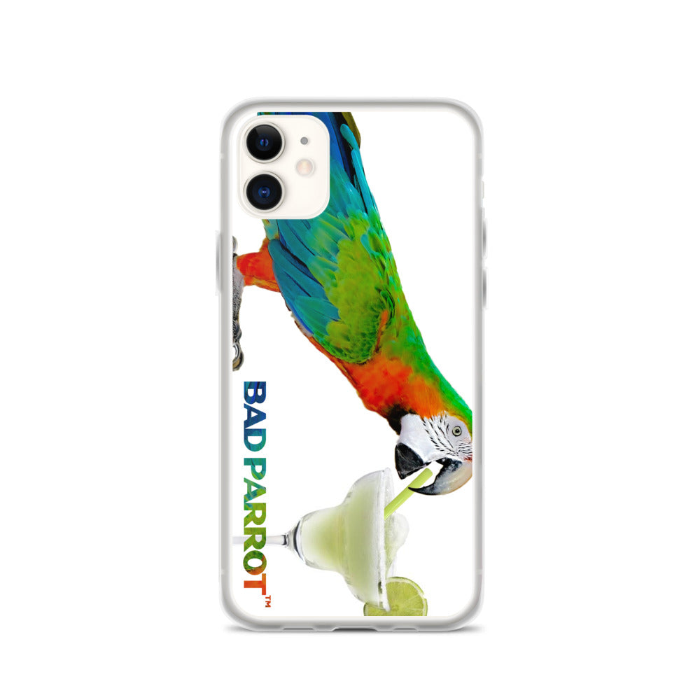 Bad Parrot with Margarita Extreme-Close-Up iPhone Case