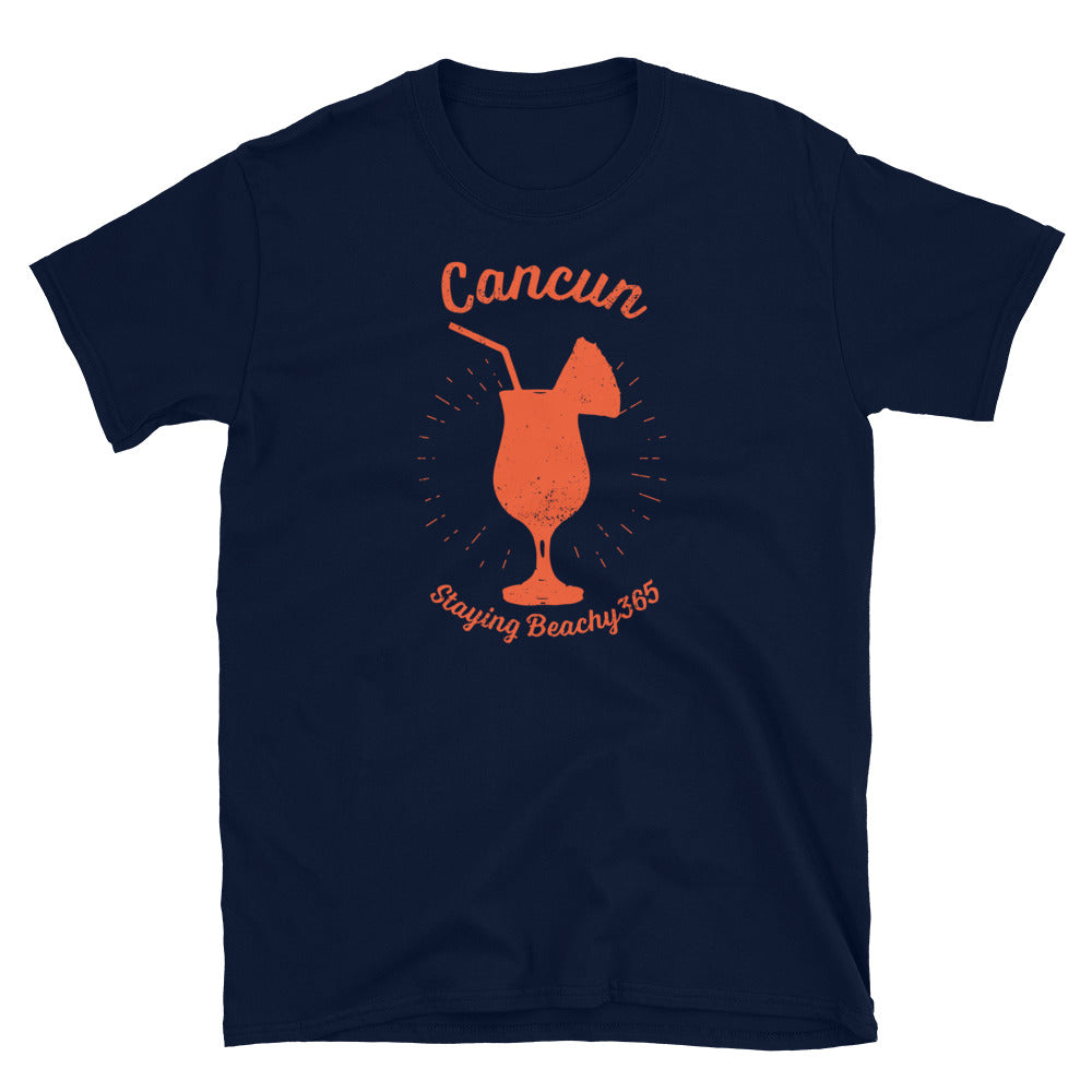 Cancun Vintage Tropical Boat Drink Tee