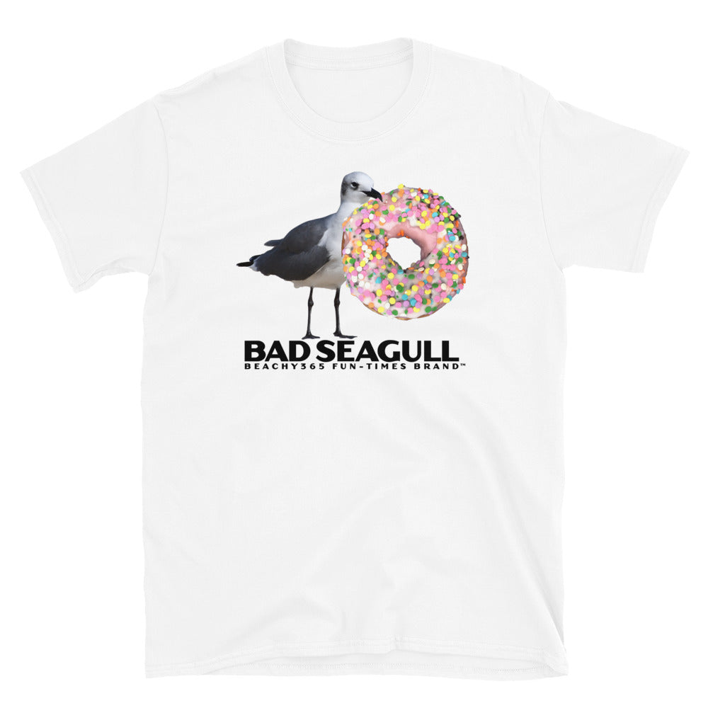 Bad Seagull Jumbo Doughnut Logo Tee