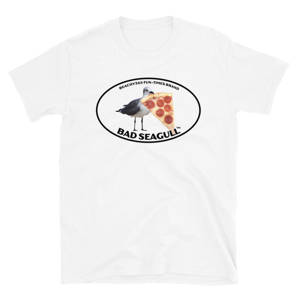 Bad Seagull with Pizza Tee
