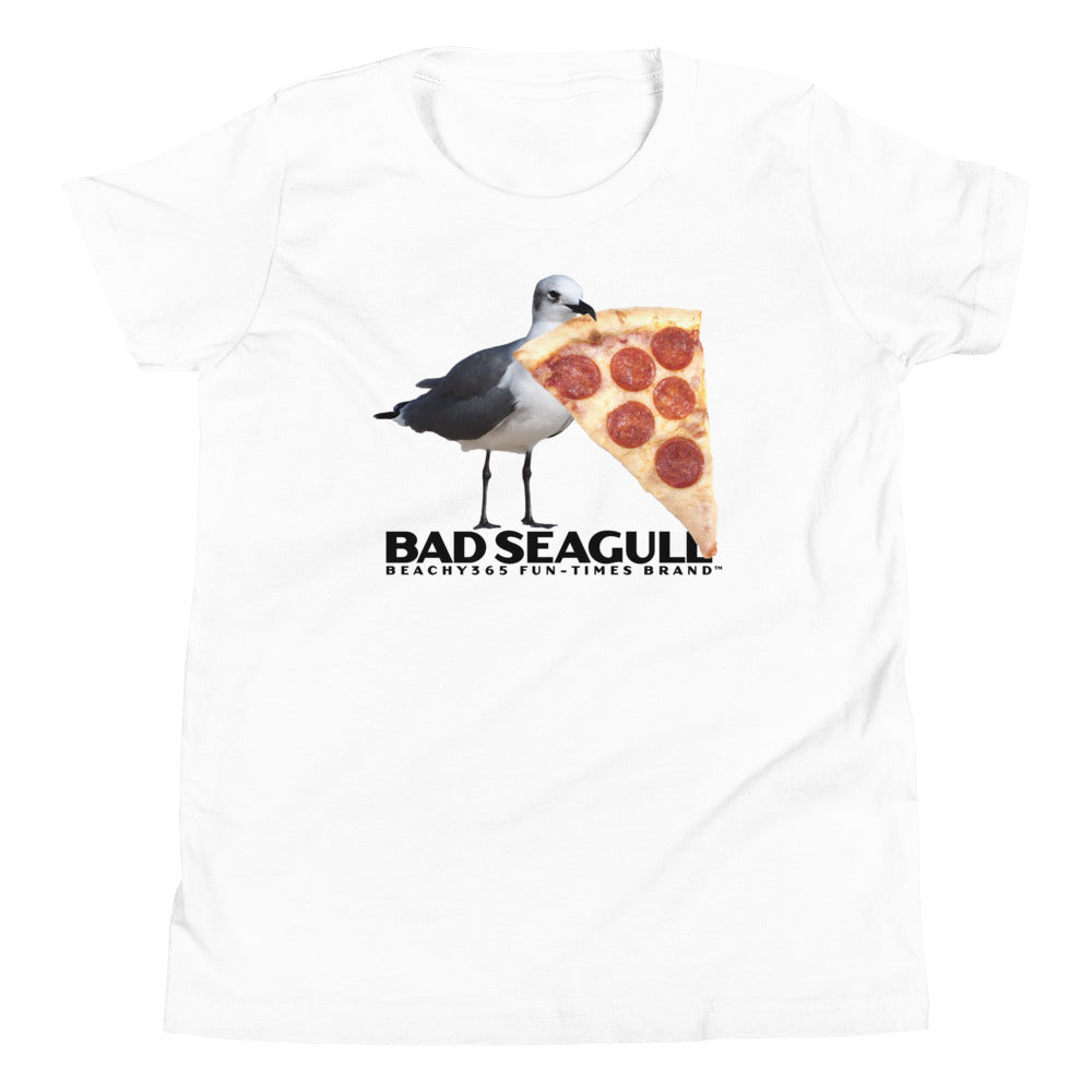 Bad Seagull Jumbo Pizza Logo Kids Tee