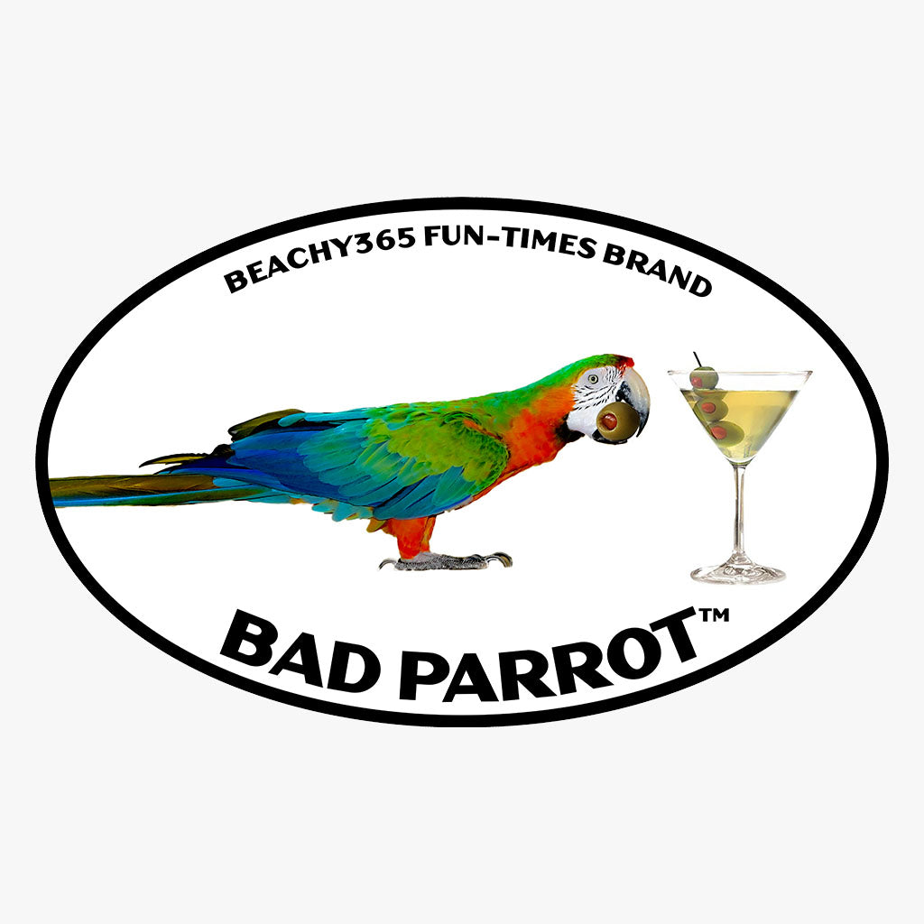 Bad Parrot with Martini Comfort Colors Tee