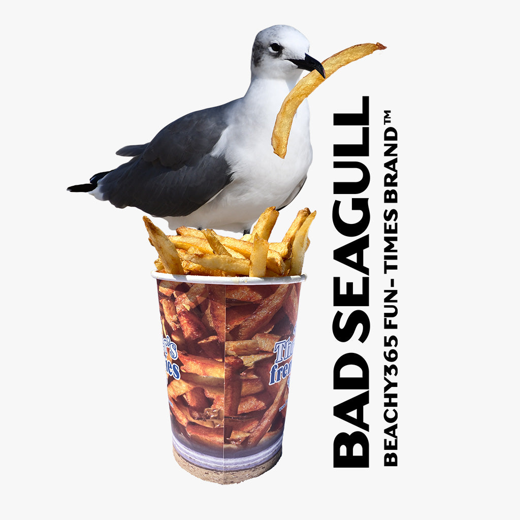 Bad Seagull Jumbo Fries Logo Garment-Dyed Heavyweight Tee