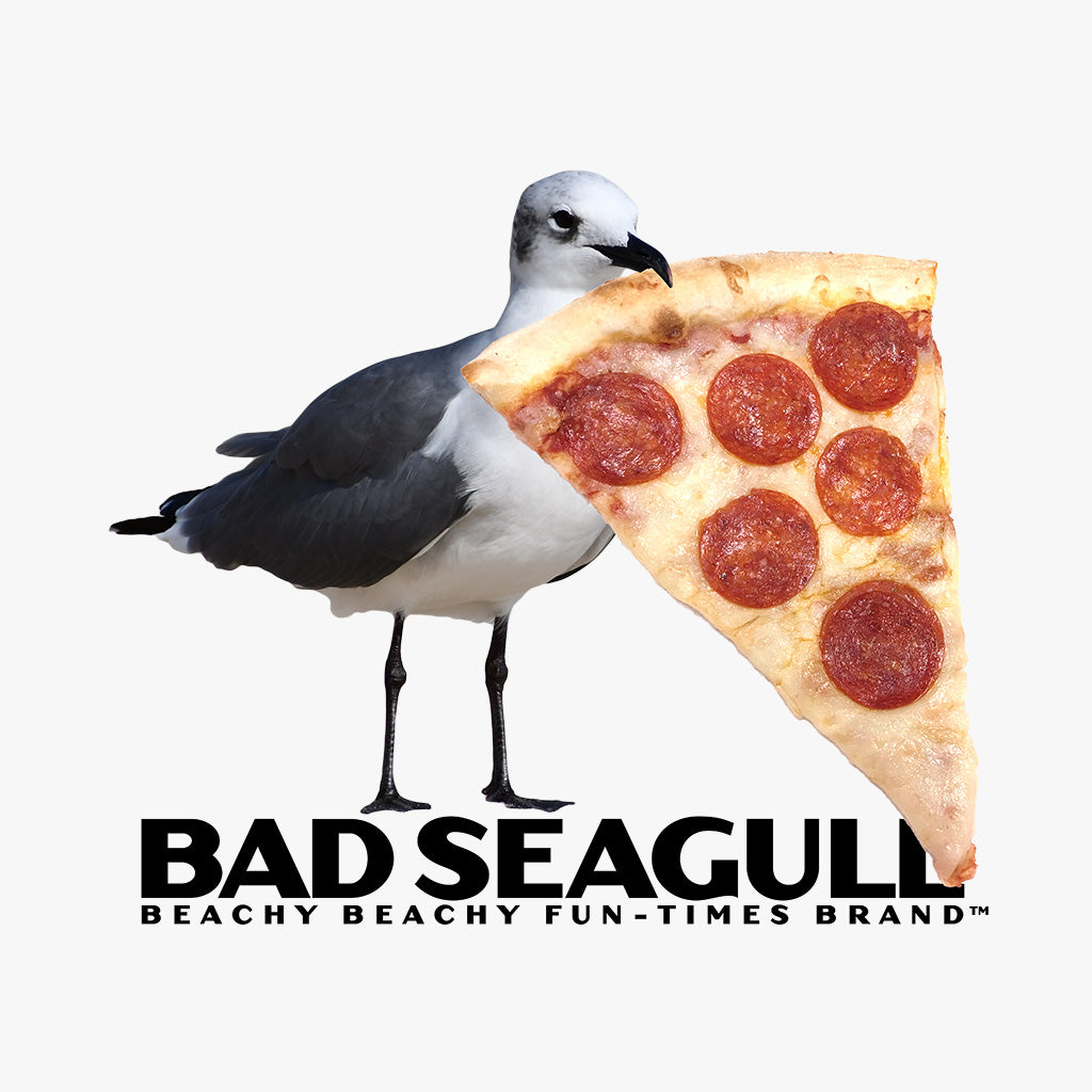 Bad Seagull Jumbo Pizza Logo Towel