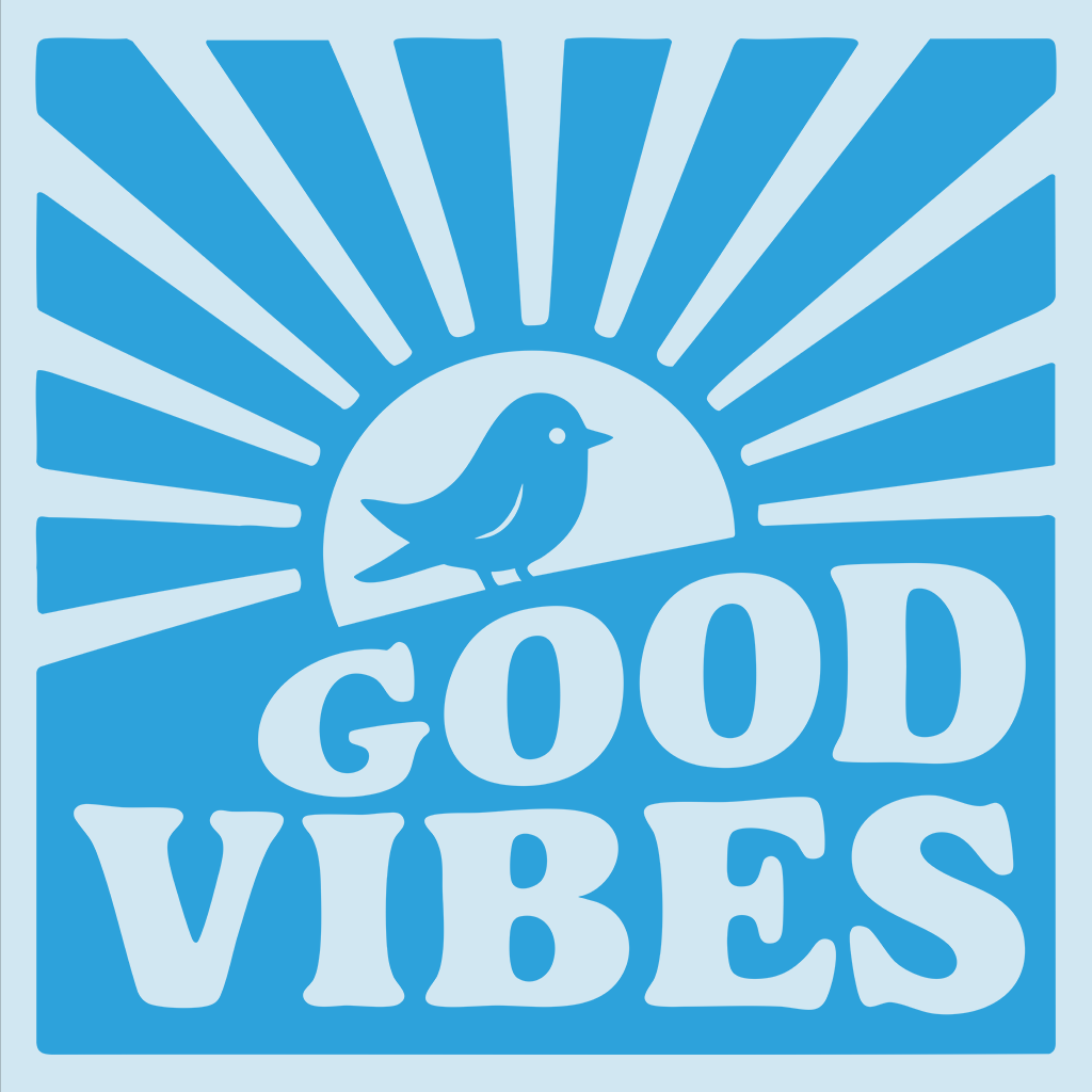 Good Vibes Bird Comfort Colors Tee