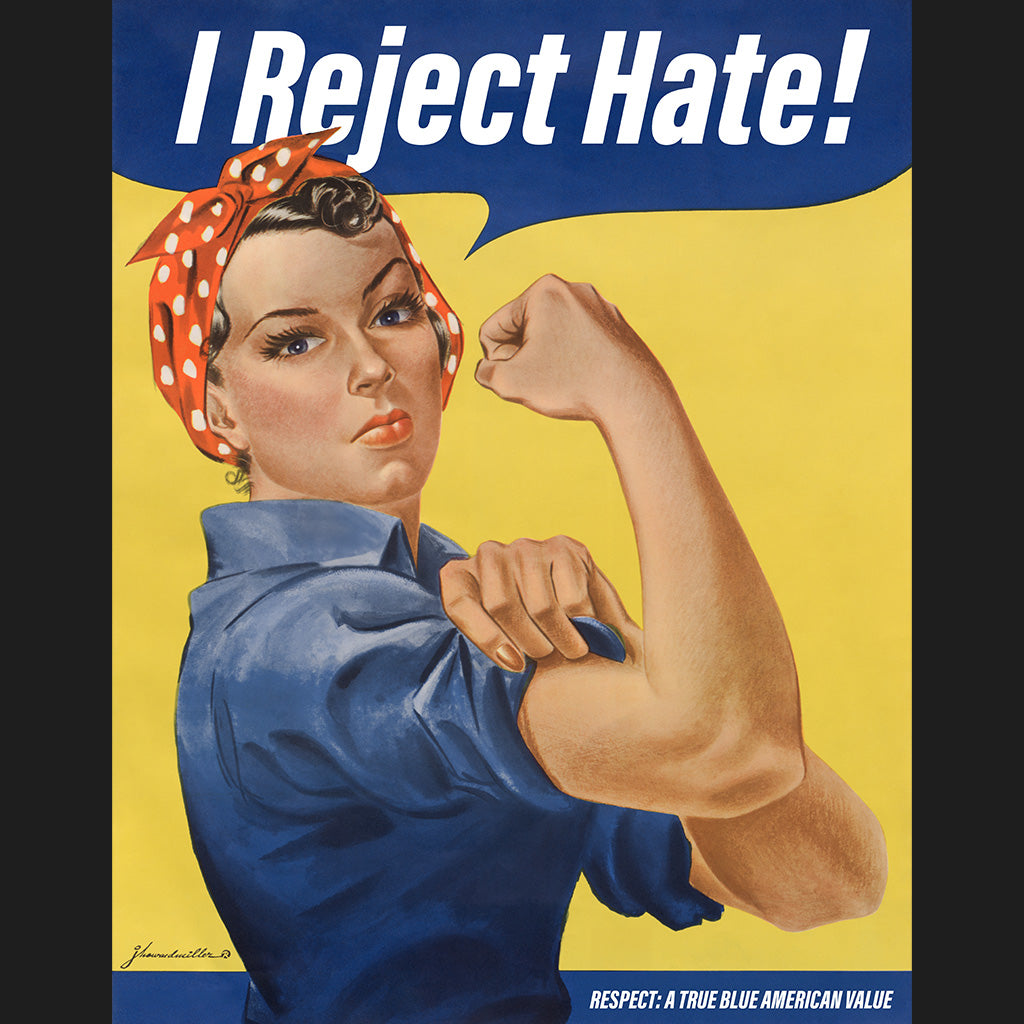 I Reject Hate - Classic Poster Comfort Colors Tee