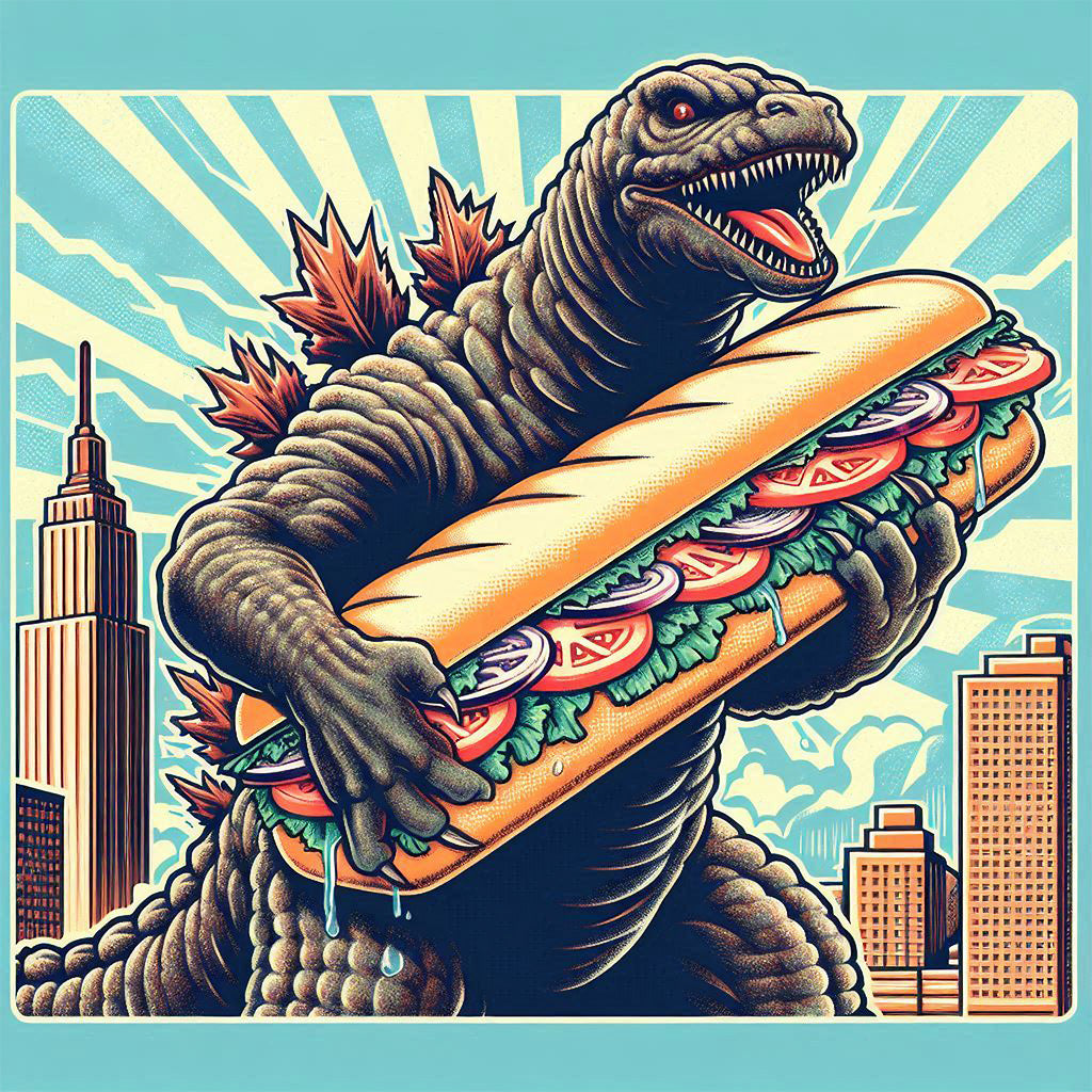 Lizard Monster Clutching Monster Hoagie Comfort Colors Tee