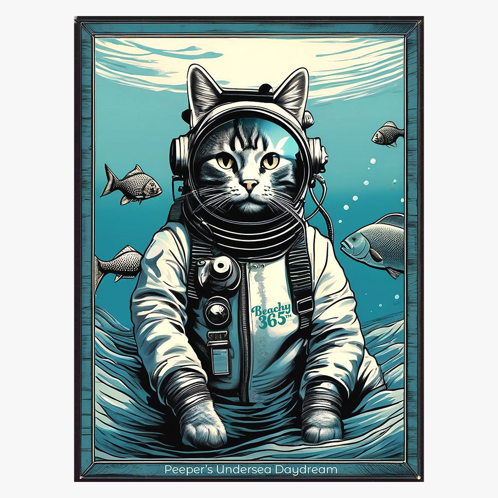 Peeper the Cat's Undersea Daydream Tee