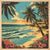 Postcard Tropical Beach Tee