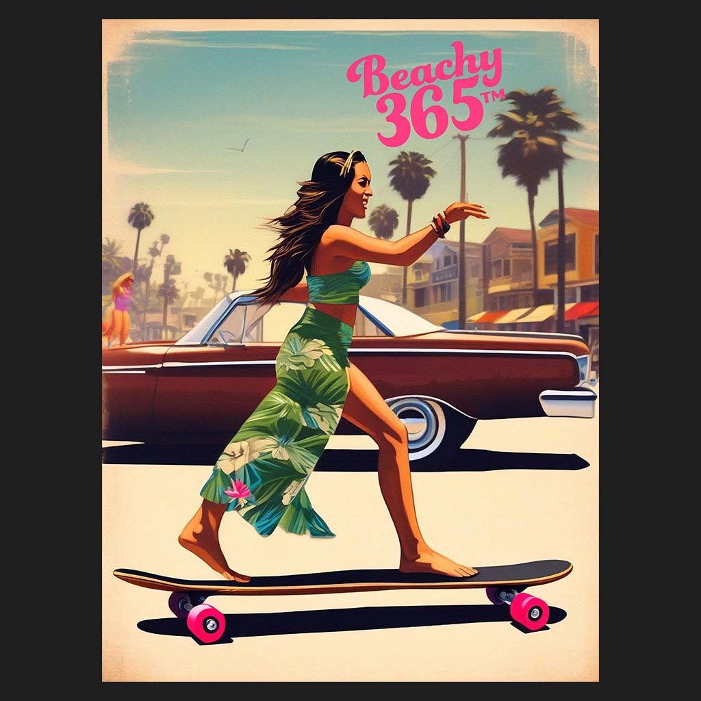 Skate Like an Egyptian - Longboard Dancer Long Sleeve Tee