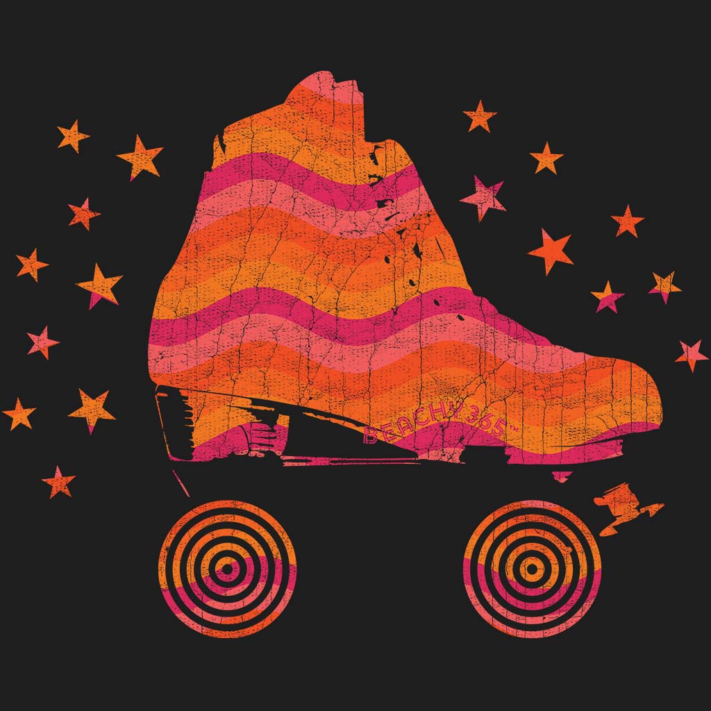 Disco Skate Women's Relaxed Tee - Tropical Sunset