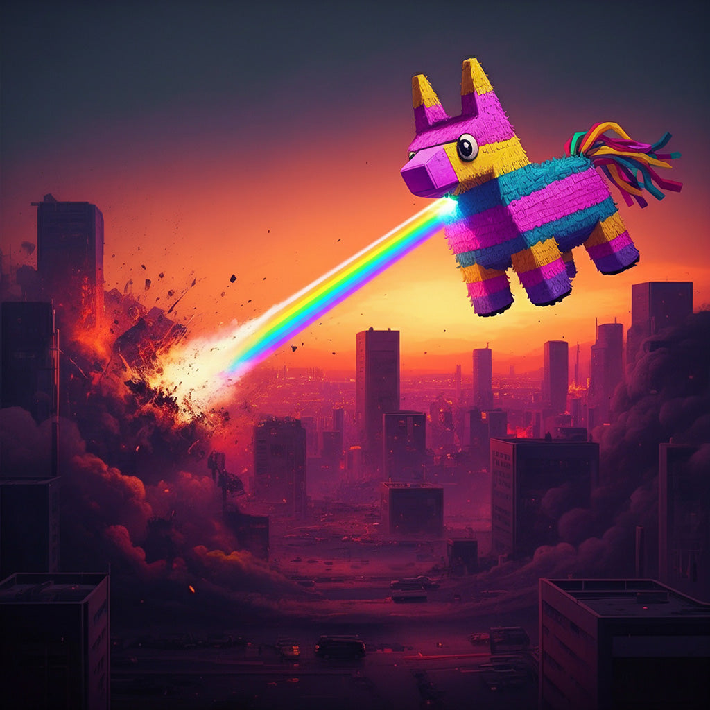 Space Pinata Attack Comfort Colors Tee