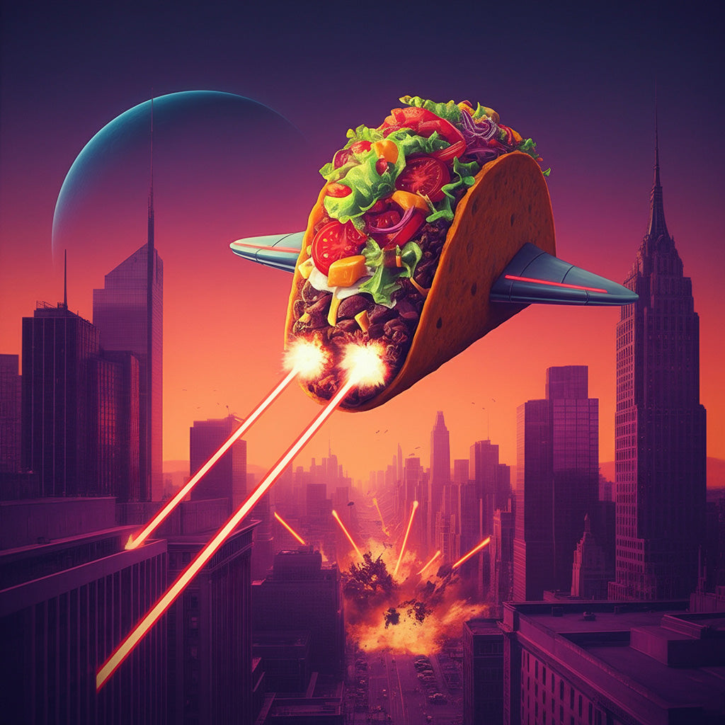 Space Taco Attack Comfort Colors Tee