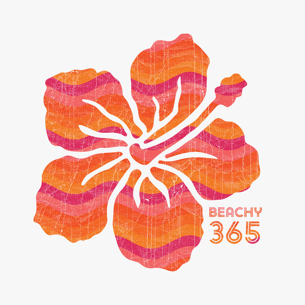 Tropical Sunset Flower Long Sleeve Tee