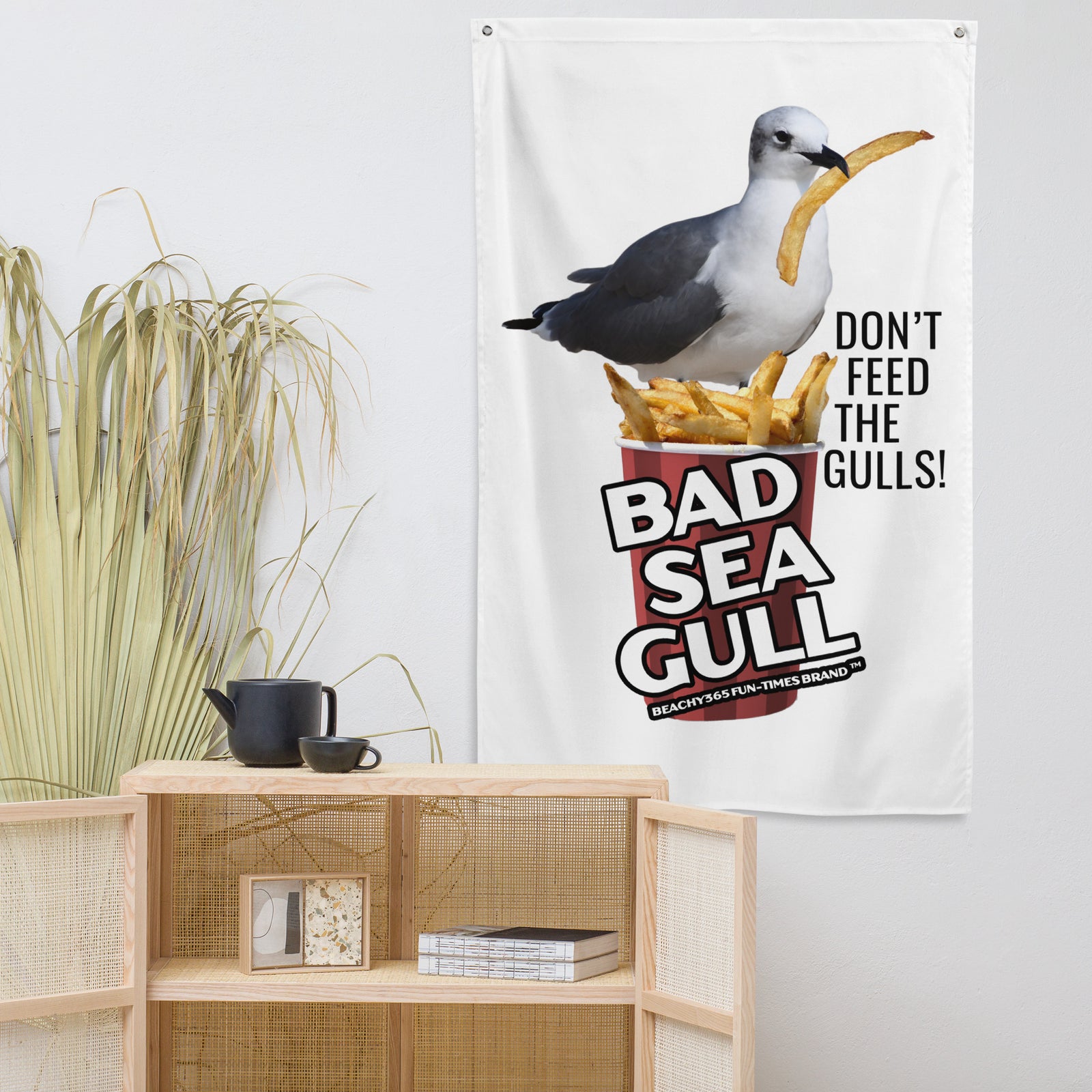 Bad Seagull Fries Flag