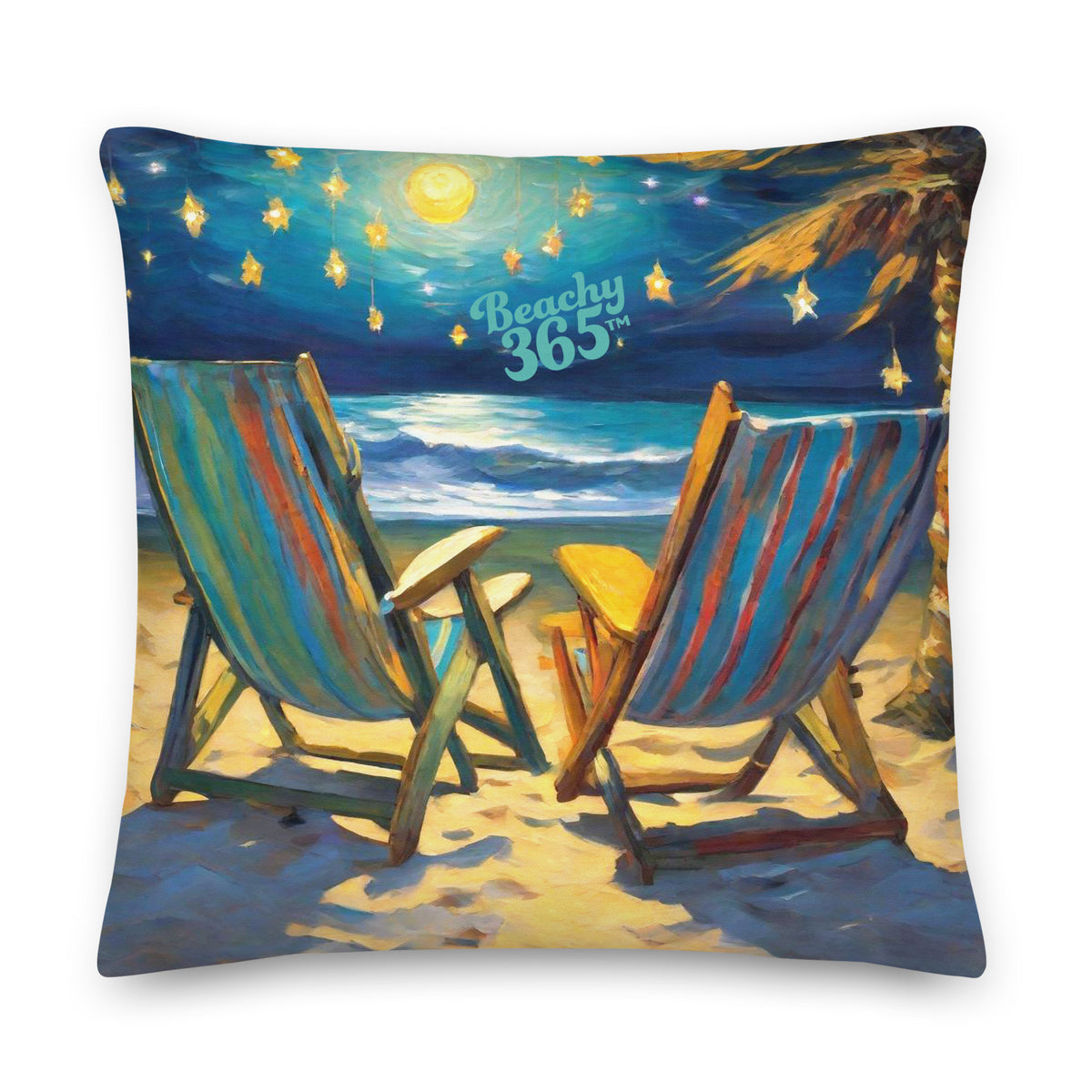 Dreamy Starlight Beach Pillow - 2-Sided Print