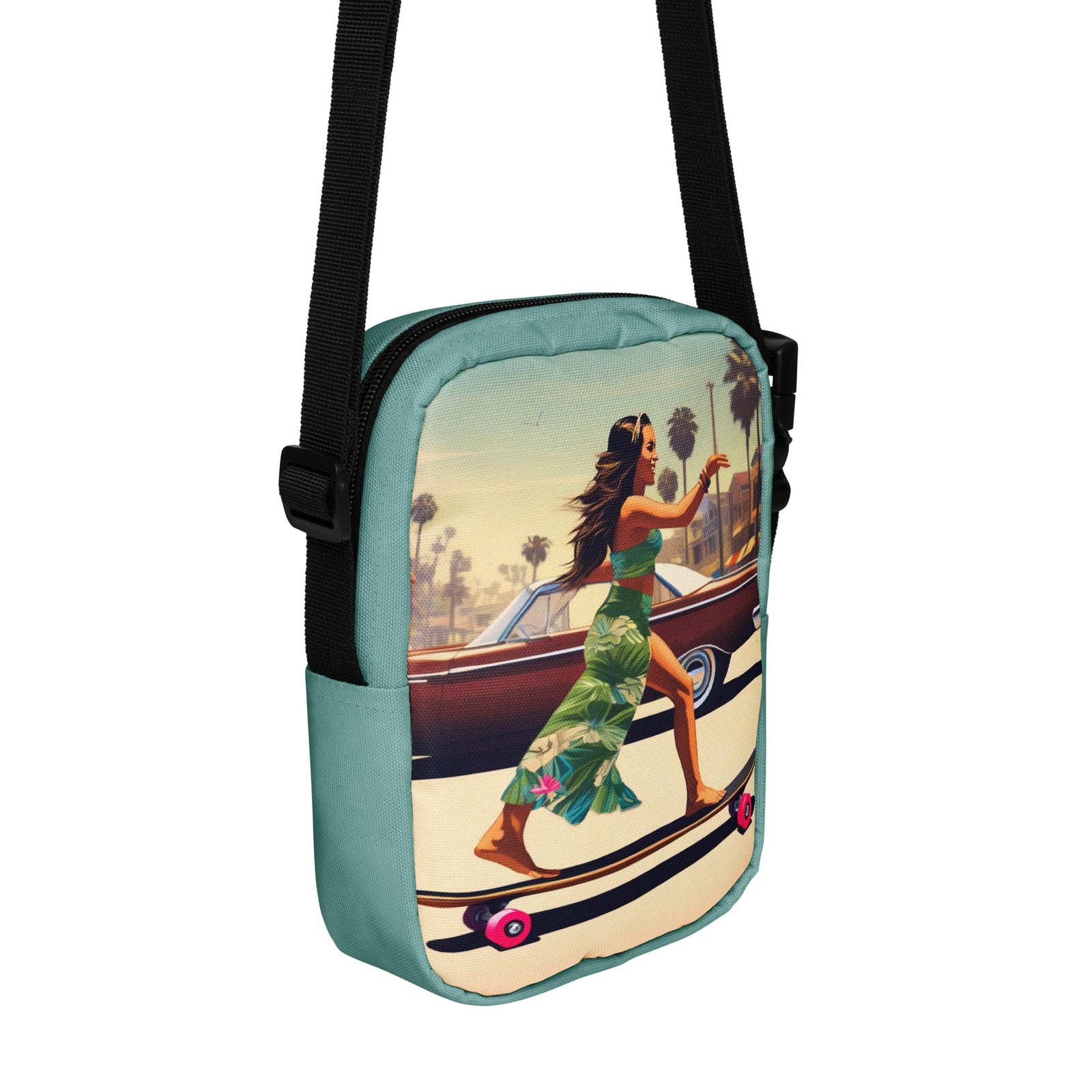 Skate Like an Egyptian - Longboard Dancer Crossbody Bag