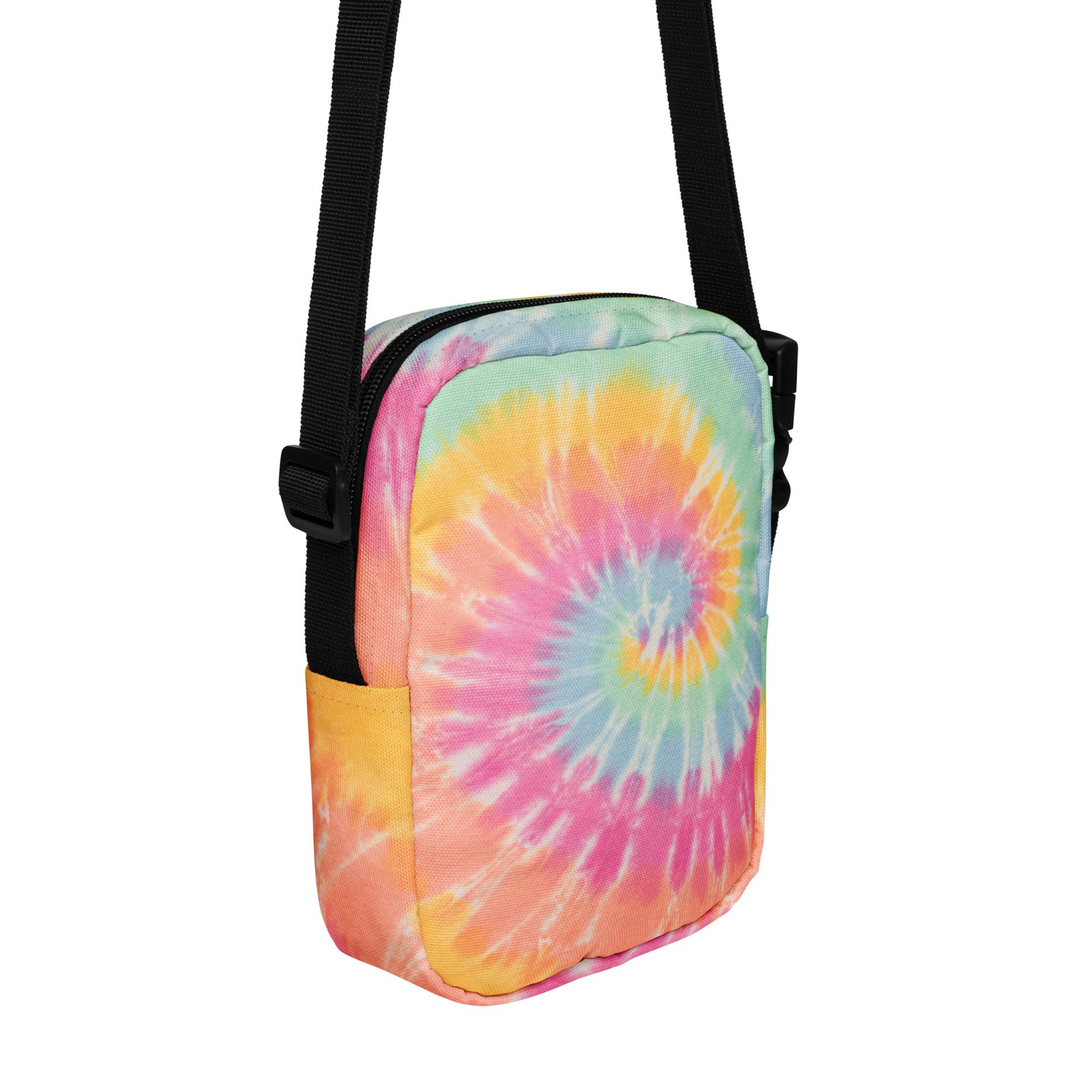 Sherbet Rainbow Tie-Dye Crossbody Bag