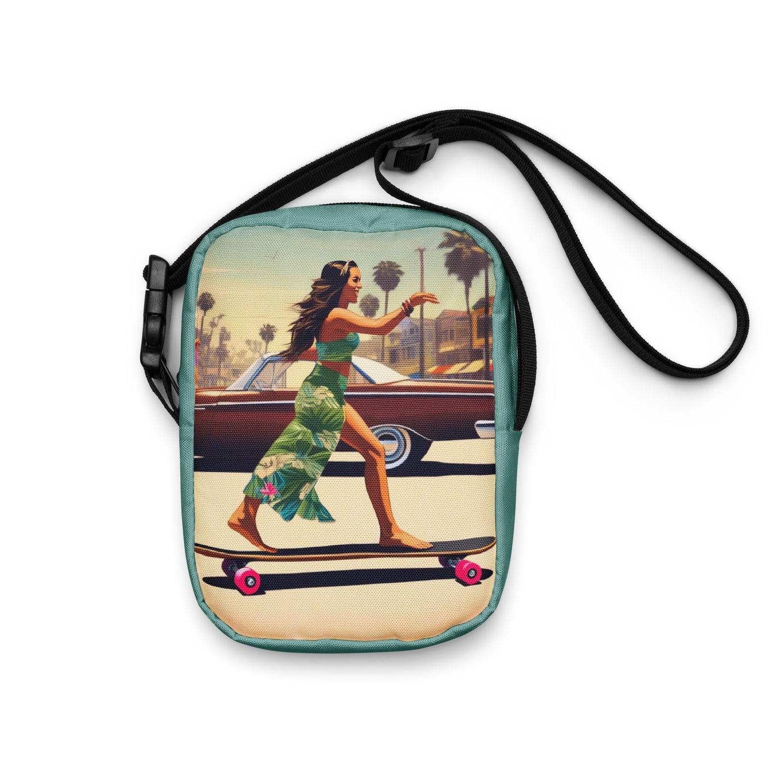 Skate Like an Egyptian - Longboard Dancer Crossbody Bag