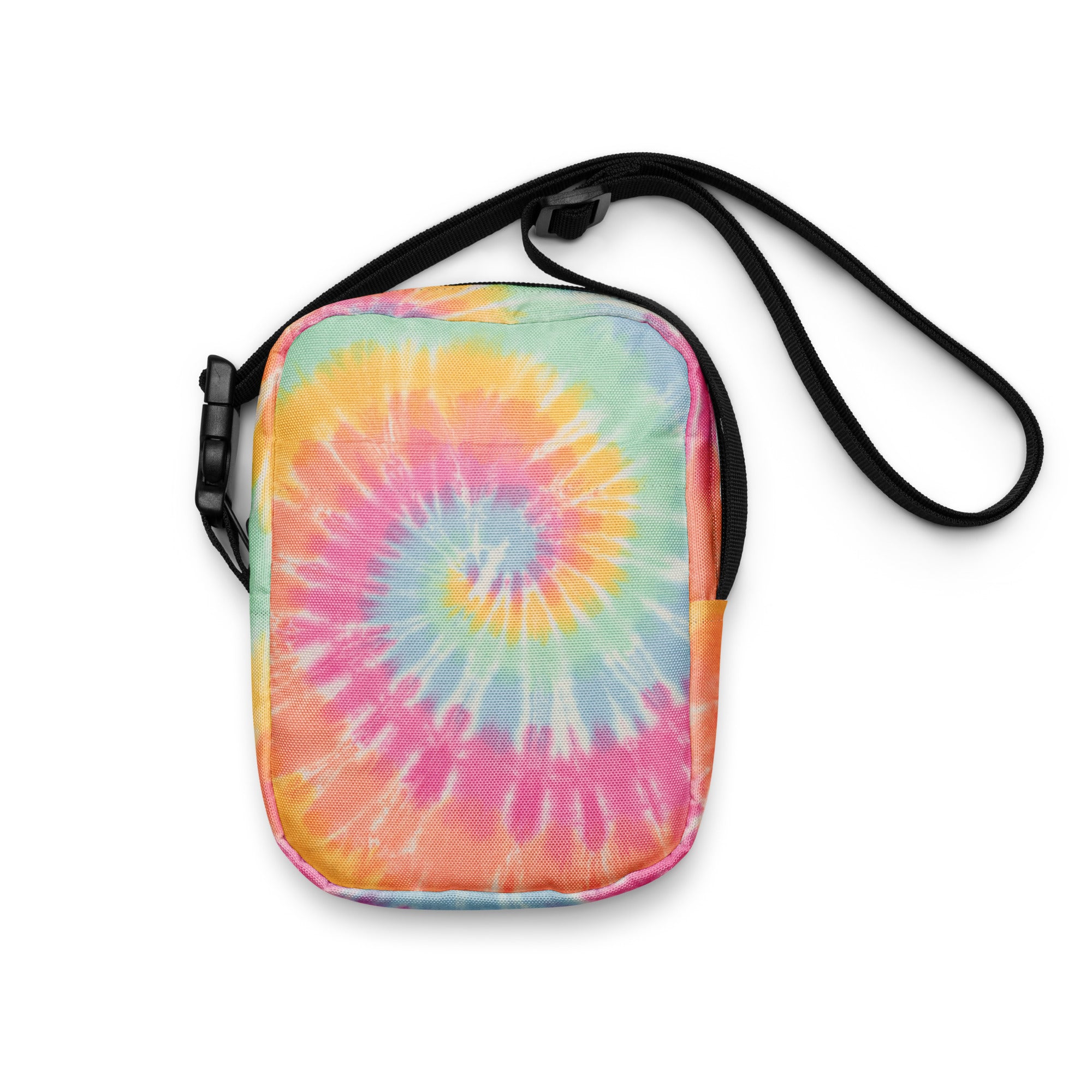 Sherbet Rainbow Tie-Dye Crossbody Bag