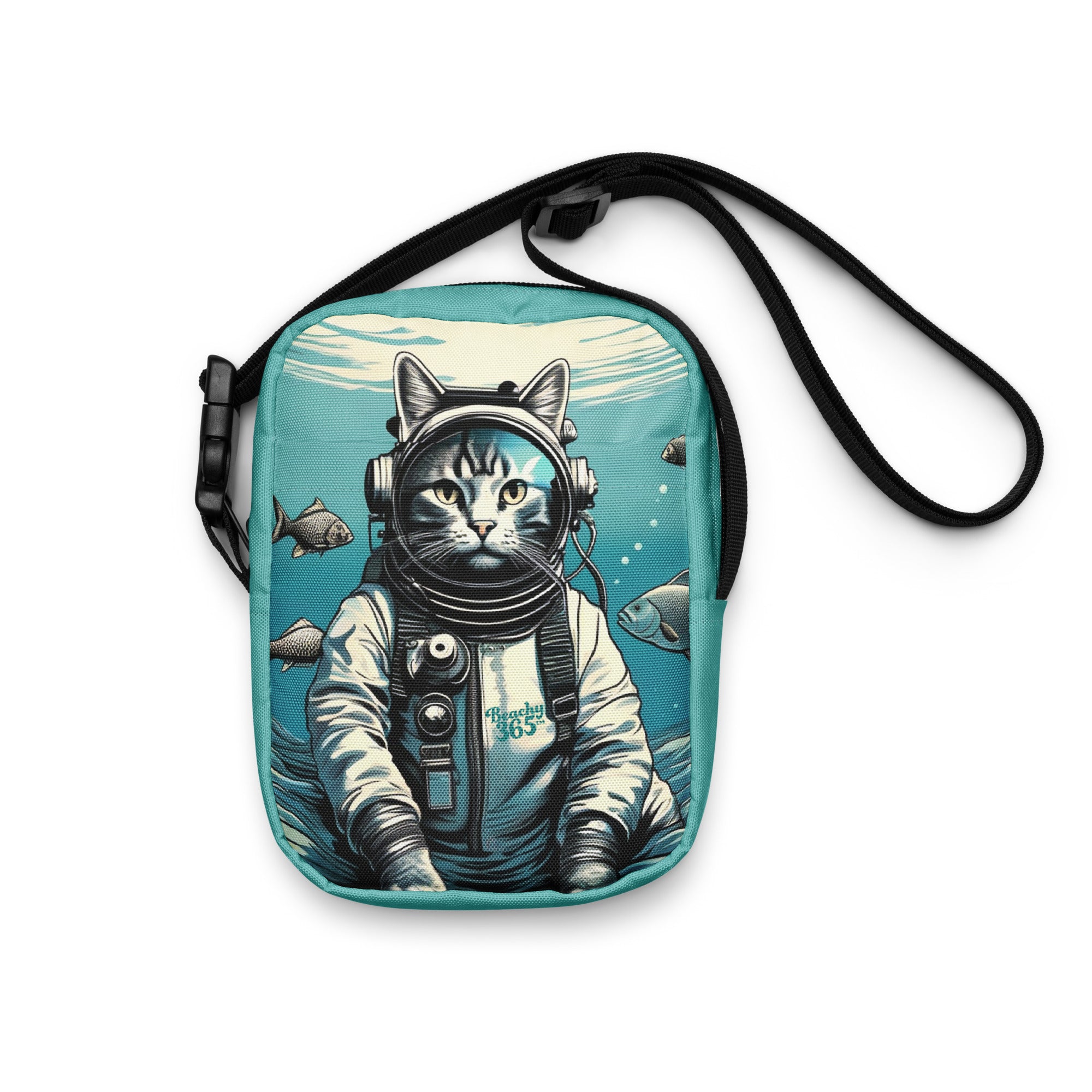 Peeper the Cat's Undersea Daydream Crossbody Bag