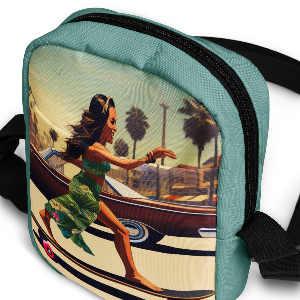 Skate Like an Egyptian - Longboard Dancer Crossbody Bag