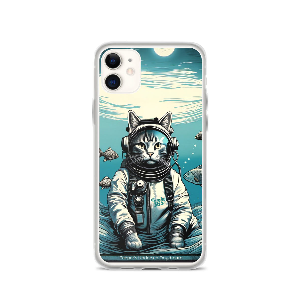 Peeper the Cat's Undersea Daydream iPhone Case