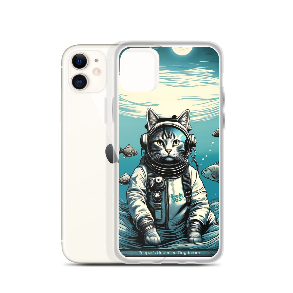 Peeper the Cat's Undersea Daydream iPhone Case