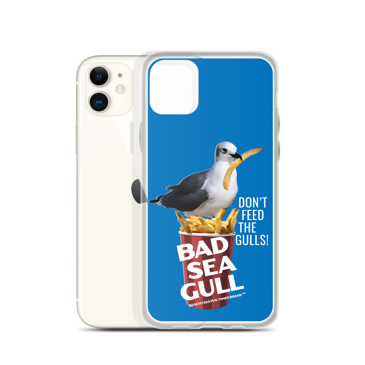 Bad Seagull Jumbo Fries iPhone Case