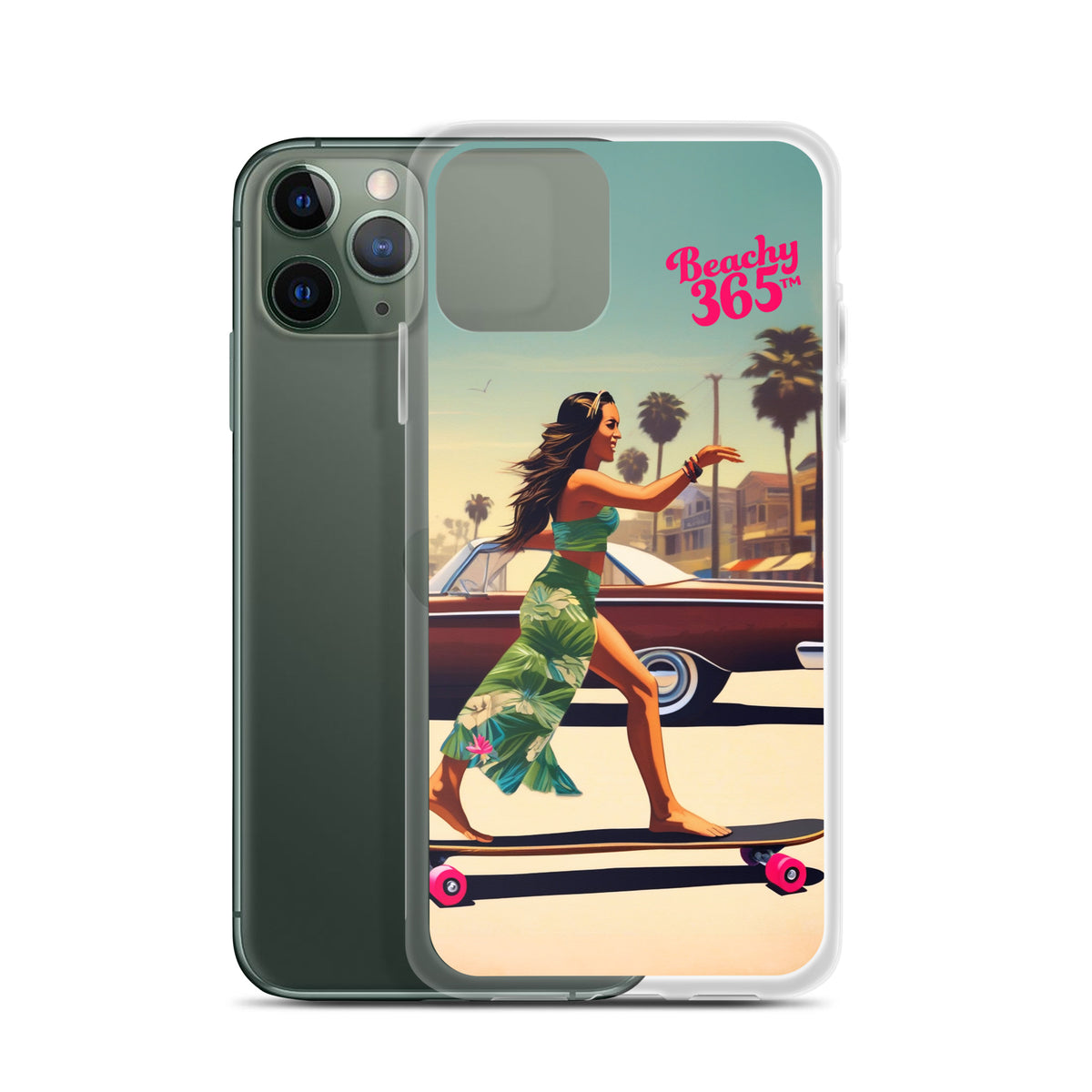 Skate Like an Egyptian - Longboard Dancer iPhone Case