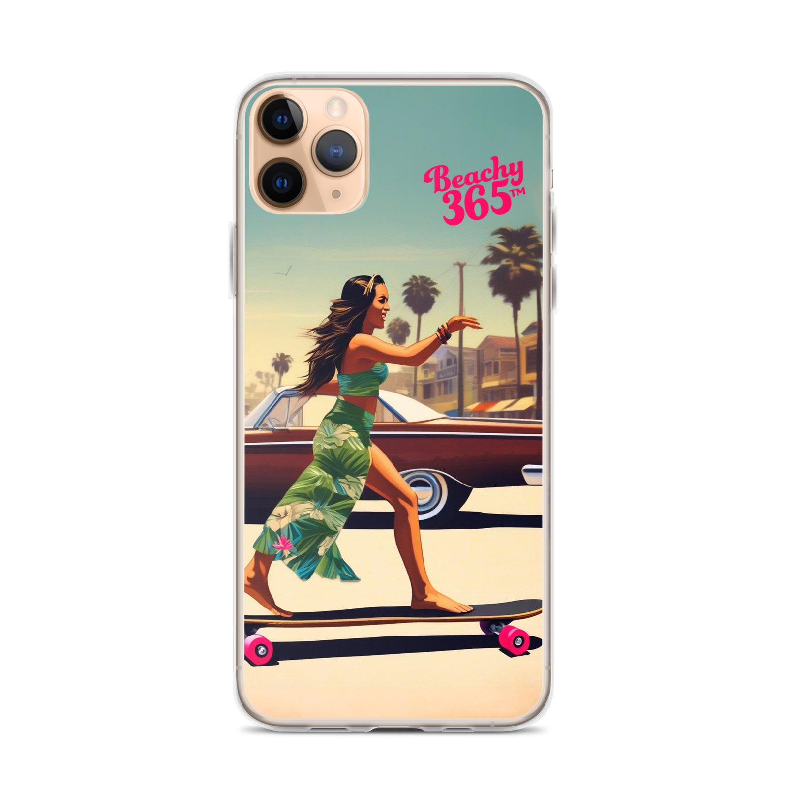Skate Like an Egyptian - Longboard Dancer iPhone Case