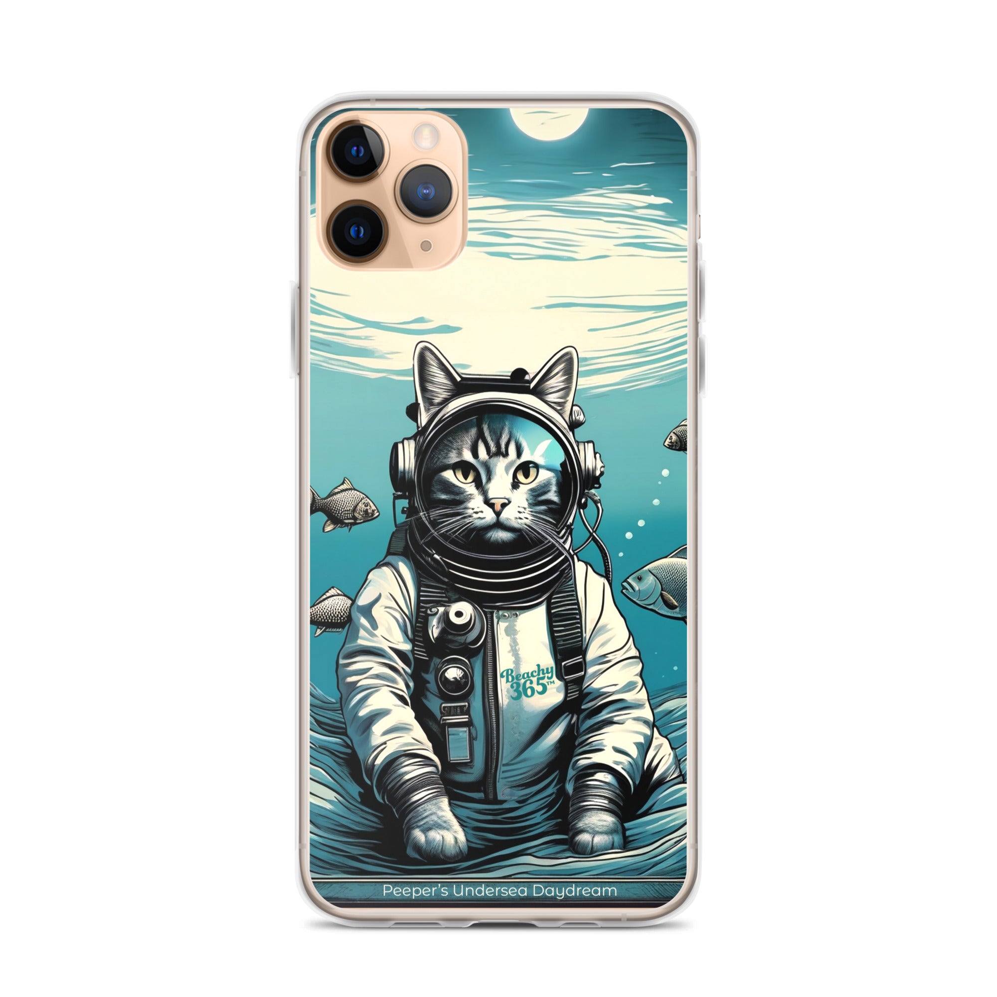 Peeper the Cat's Undersea Daydream iPhone Case