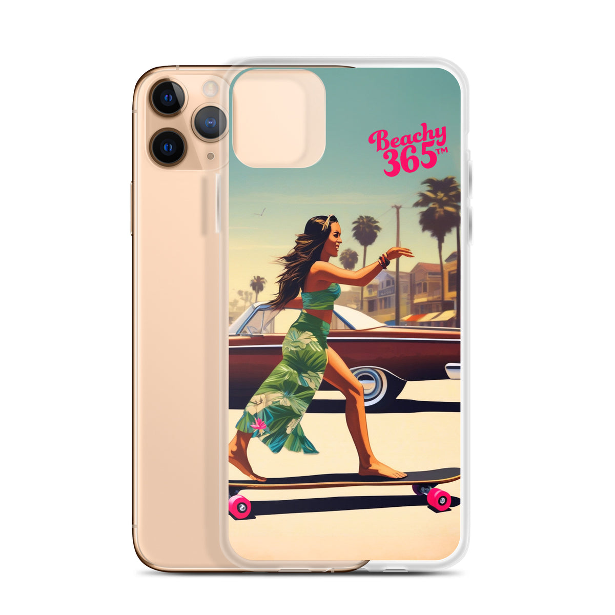 Skate Like an Egyptian - Longboard Dancer iPhone Case