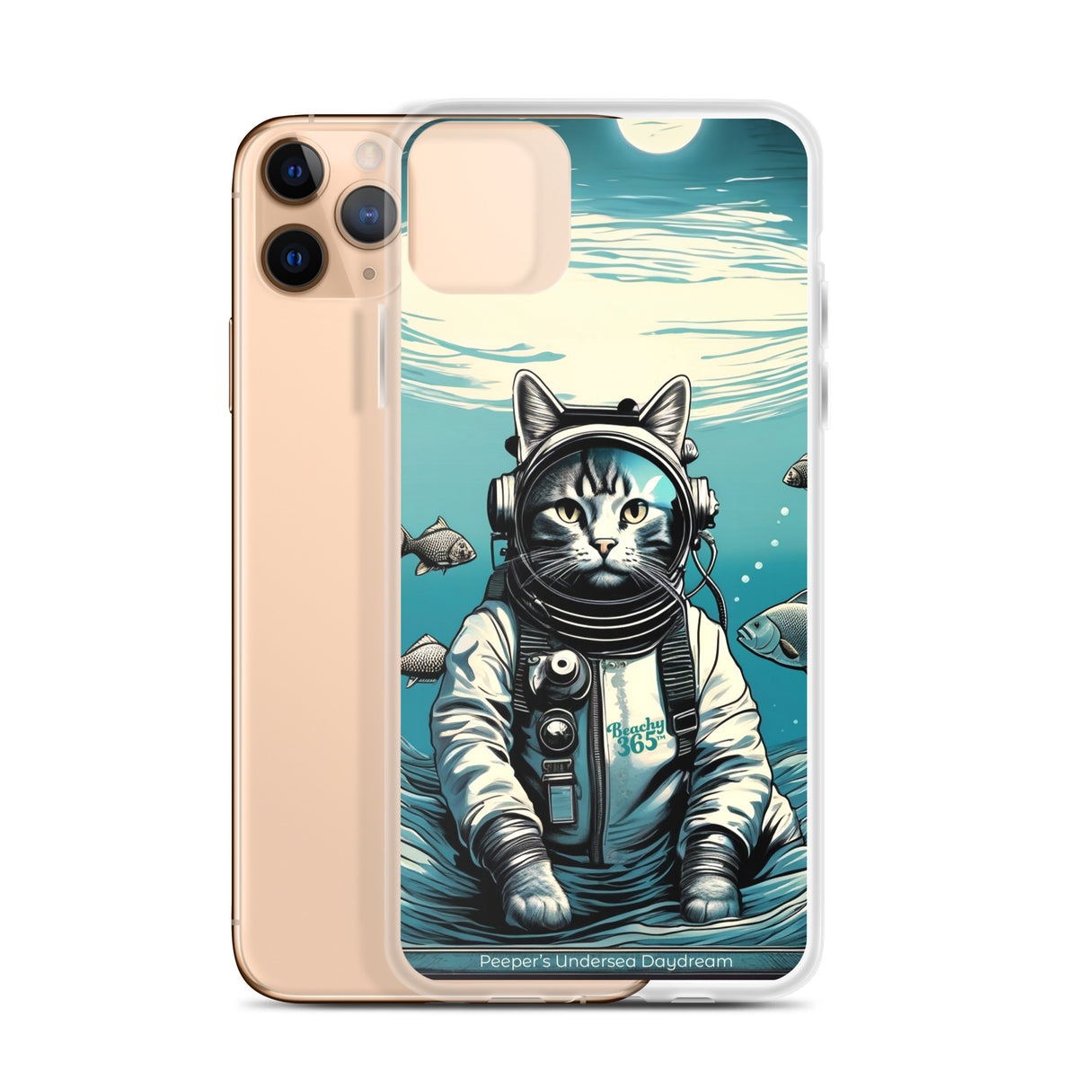 Peeper the Cat's Undersea Daydream iPhone Case