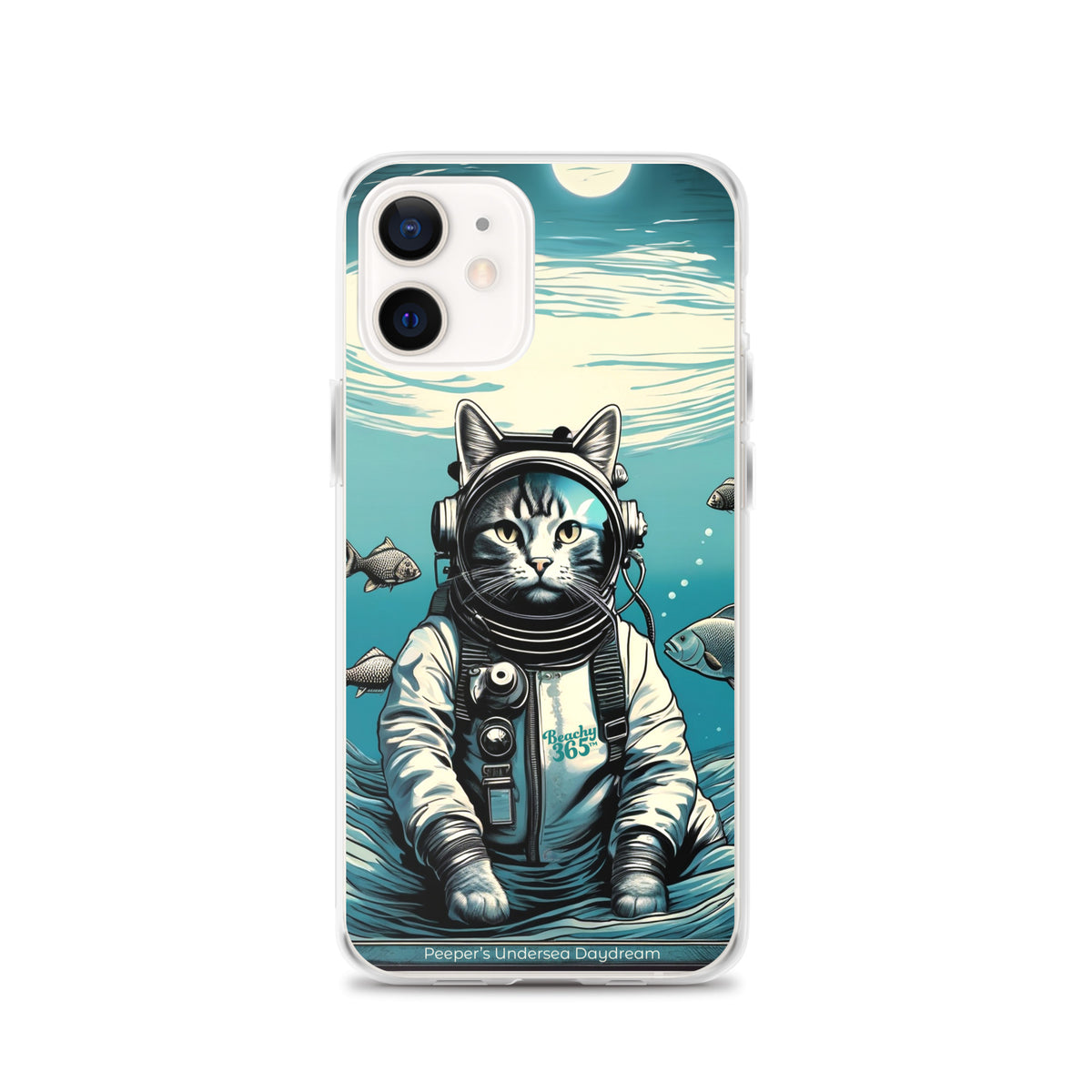 Peeper the Cat's Undersea Daydream iPhone Case