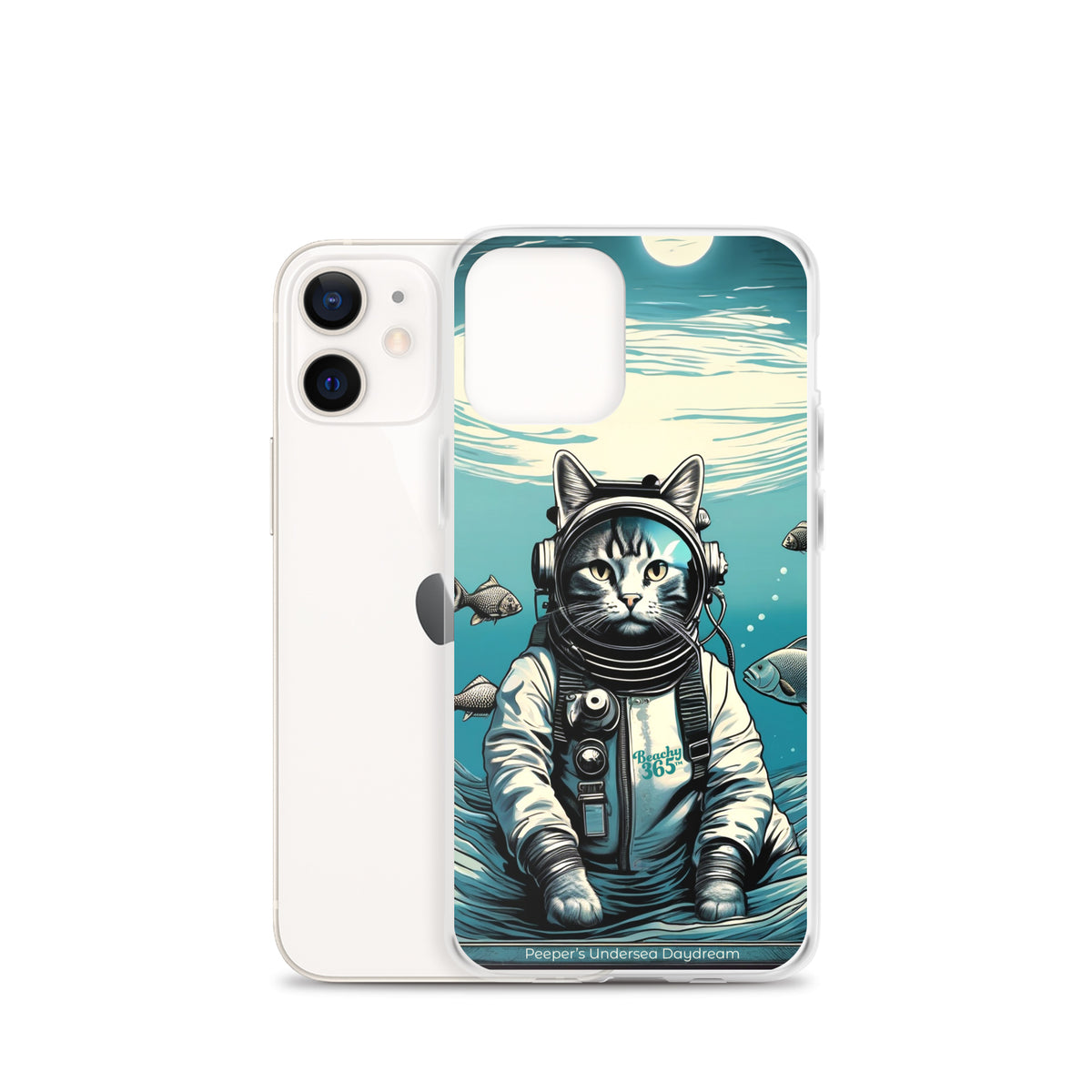 Peeper the Cat's Undersea Daydream iPhone Case