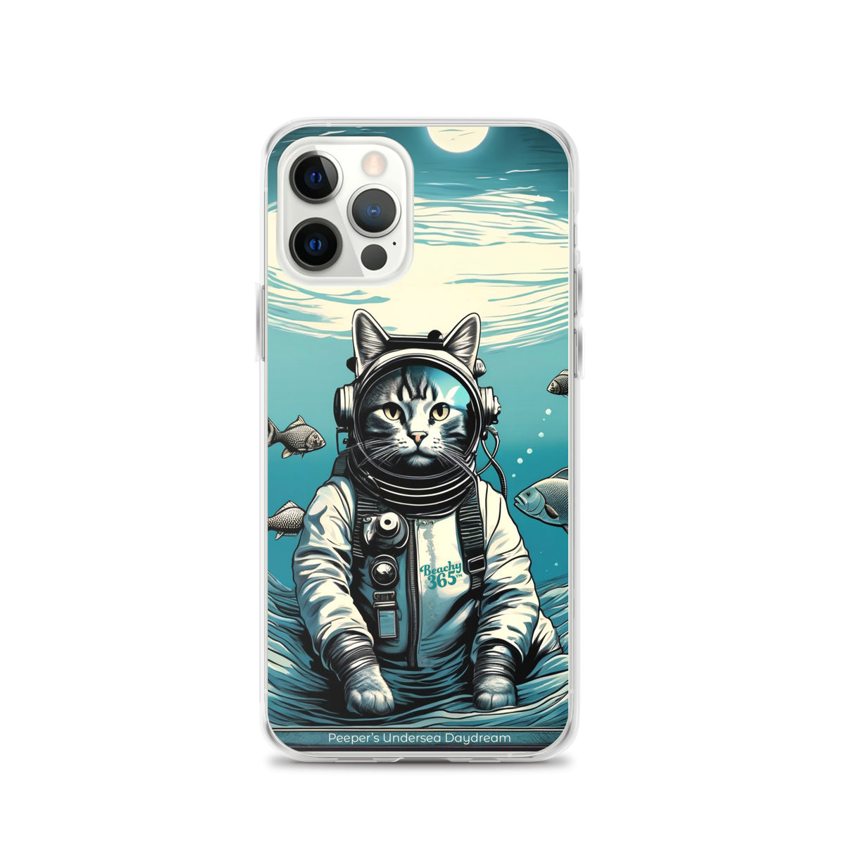 Peeper the Cat's Undersea Daydream iPhone Case