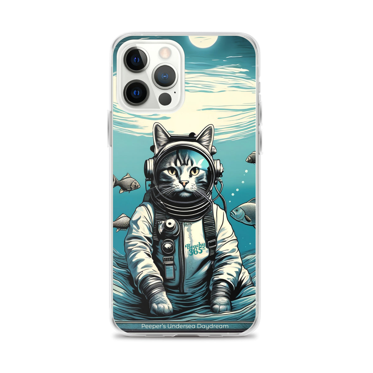 Peeper the Cat's Undersea Daydream iPhone Case