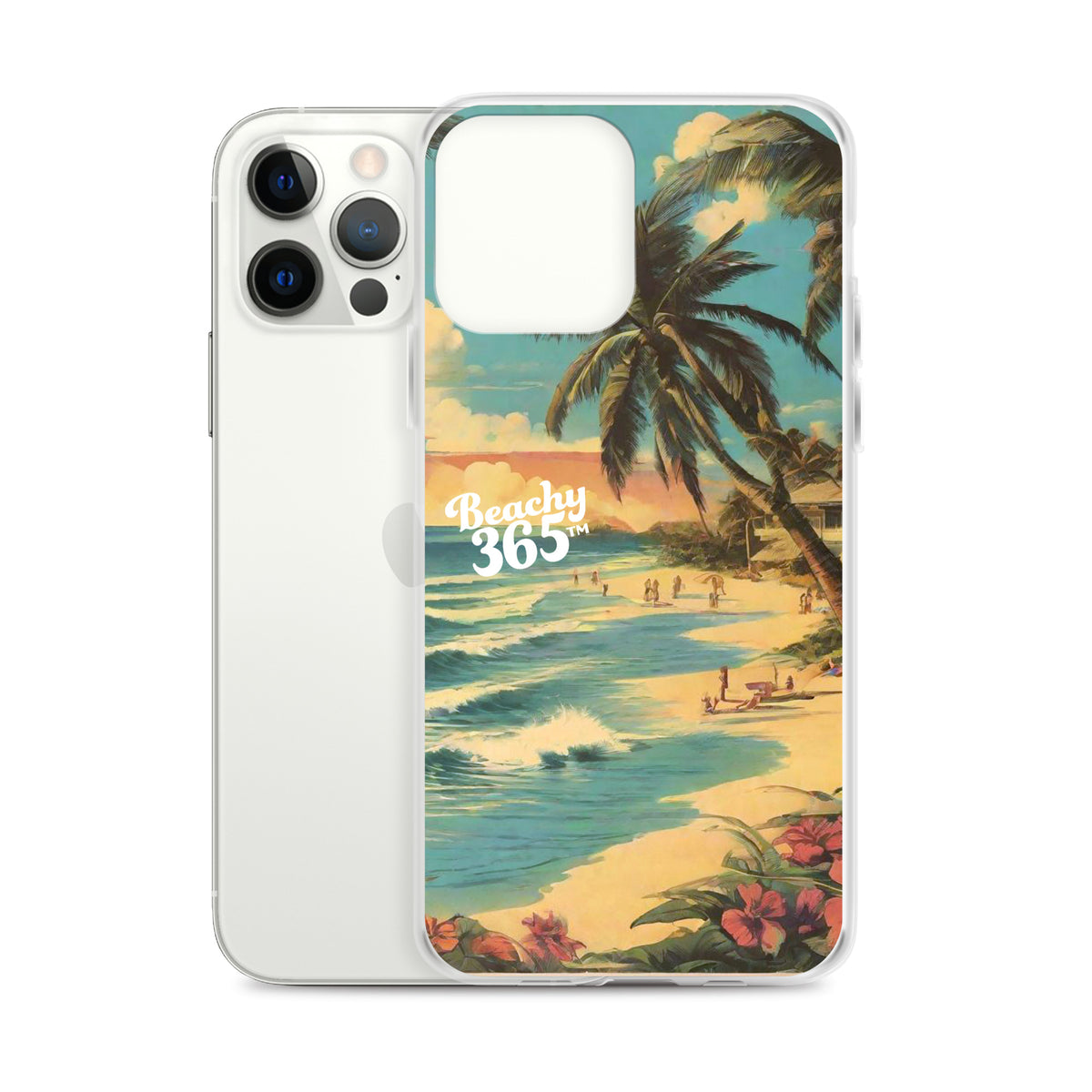 Postcard Tropical Beach iPhone Case
