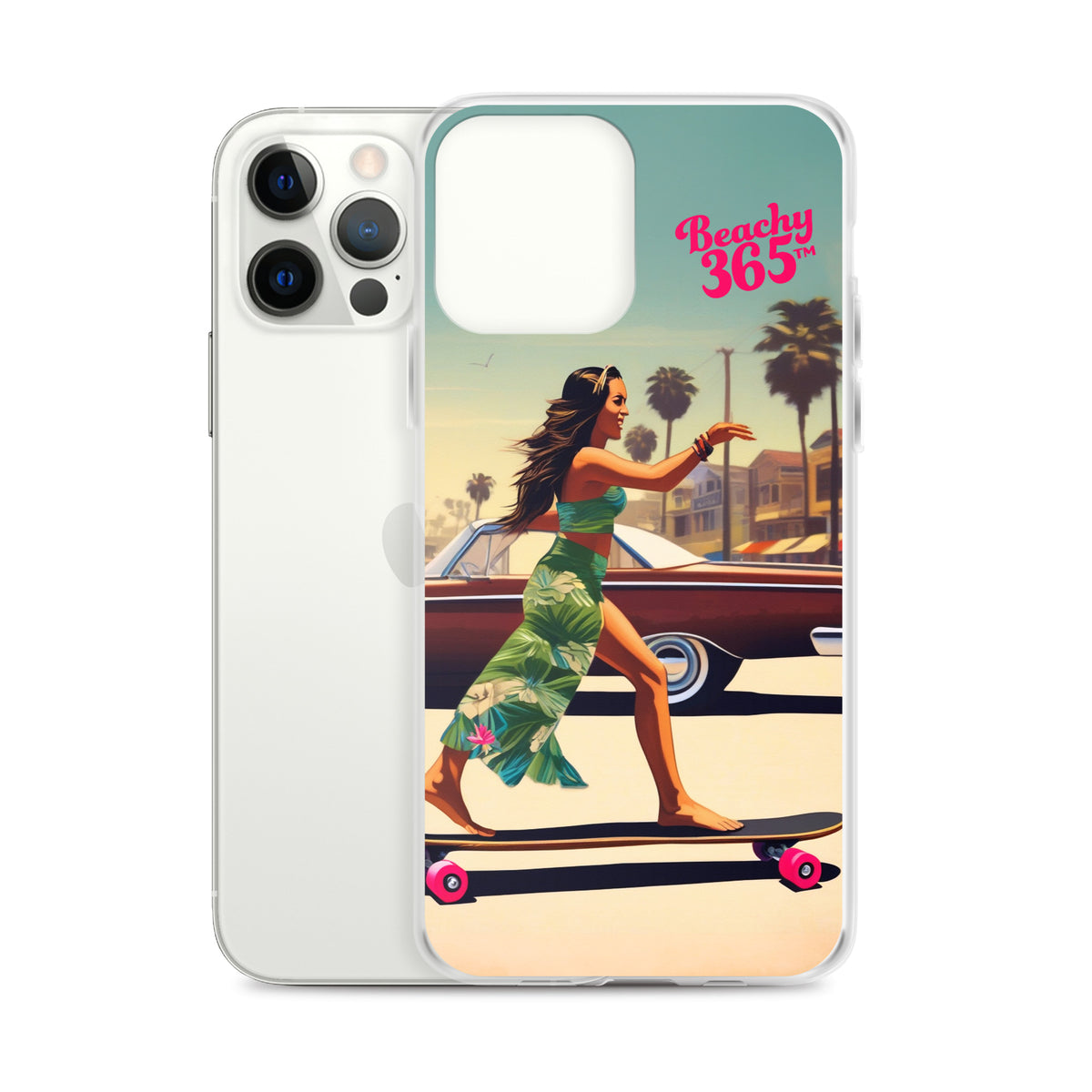 Skate Like an Egyptian - Longboard Dancer iPhone Case