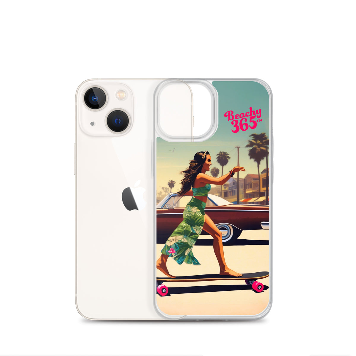 Skate Like an Egyptian - Longboard Dancer iPhone Case