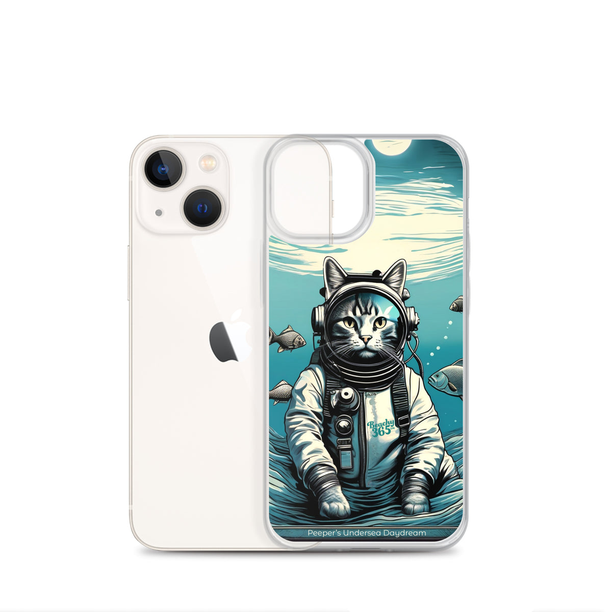 Peeper the Cat's Undersea Daydream iPhone Case